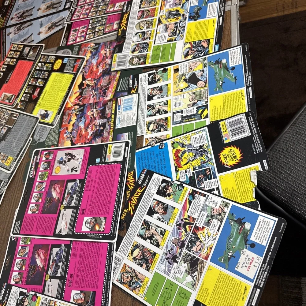 Vintage‎ G.I. Joe Full UNCUT And CUT File Cards  Lot  x36 - Picture 13 of 16